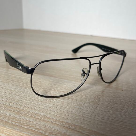 Ray-Ban RB3502 029 Aviator Black Green Sunglasses Frames Only 61-14 RARE! - Picture 1 of 9
